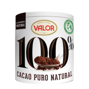 VALOR, PURO CACAO NATURAL, 300GR, CAJA DE 20 UNIDADES
